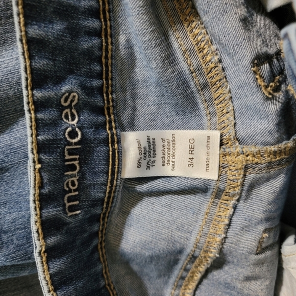 Maurice's Jeans Straight‎ Stretch Women's Size 3/4 GUC Maurice's Jeans - Picture 3 of 3